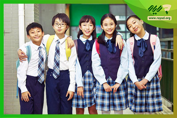 لباس مدرسه دخترانه کره ای 